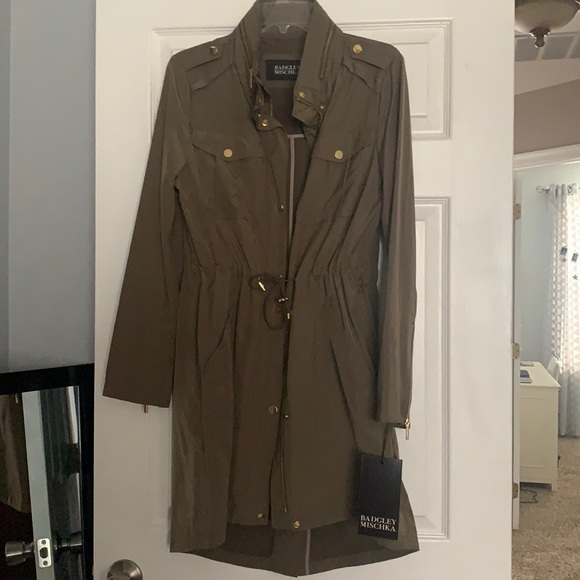 Badgley Mischka Jackets & Blazers - Badgley Mischka Rain Coat - NWT size S
